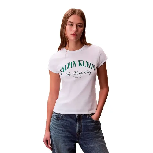 캘빈클라인 그래픽 로고 Baby 반팔 티셔츠 142753971