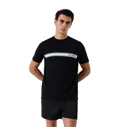 칼라거펠트 Elongated 반팔 티셔츠 142755623