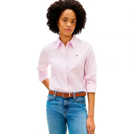 타미힐피거 Ess Poplin 레큘러 Fit 긴팔 셔츠 142758150