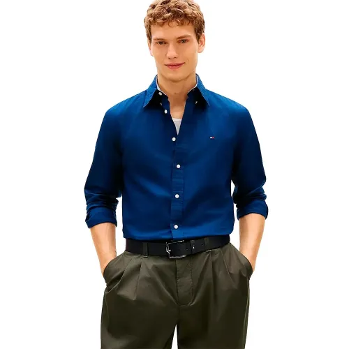 타미힐피거 Linen Blend Solid 긴팔 티셔츠 142758210