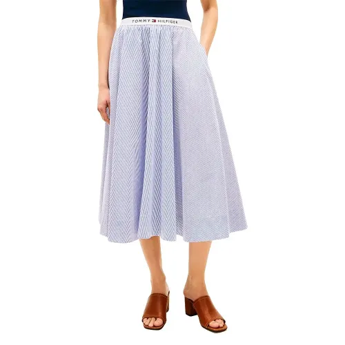 타미힐피거 Poplin 브랜드ed 미디 스커트 142758232