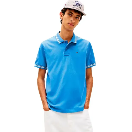 타미힐피거 DM0DM22700 레귤러 핏 반팔 폴로 셔츠 142758523