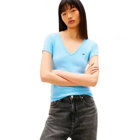 타미힐피거 DW0DW17385 반팔 V넥 티셔츠 142758526