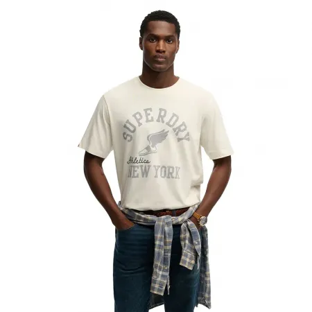 슈퍼드라이 Athletic 에센셜 반팔 티셔츠 142784580