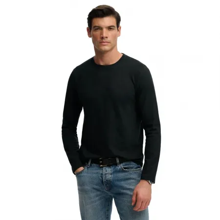 슈퍼드라이 클래식 코튼 Linen 긴팔 티셔츠 142784628