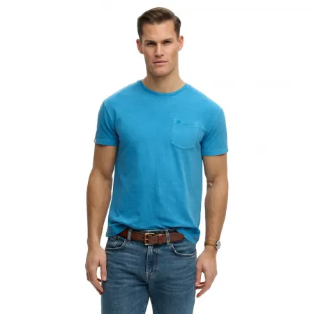 슈퍼드라이 코튼 클래식 Linen 포켓 반팔 티셔츠 142784727