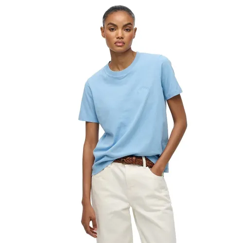 슈퍼드라이 에센셜 로고 엠브로이더드 반팔 티셔츠 142784782