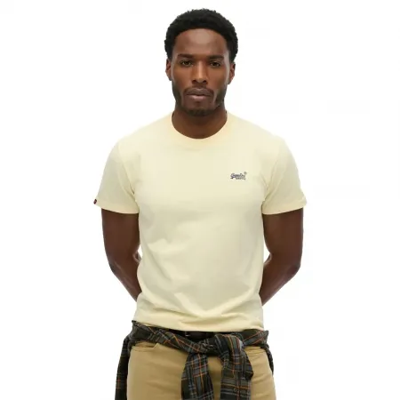 슈퍼드라이 에센셜 Logo 엠브로이더드 반팔 티셔츠 142784796