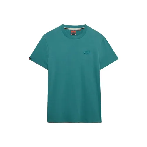 슈퍼드라이 에센셜 로고 엠브로이더드 반팔 티셔츠 142784799