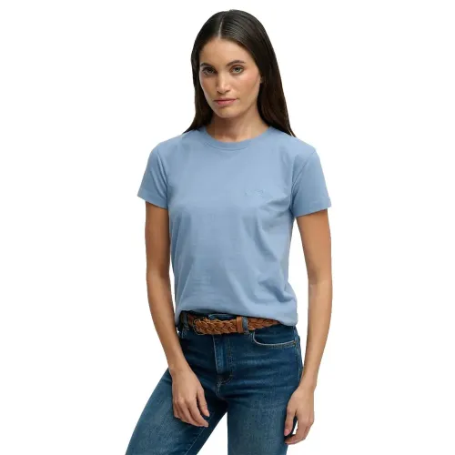 슈퍼드라이 에센셜 로고 핏ted 반팔 티셔츠 142784804