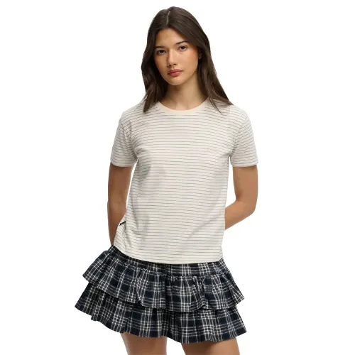 슈퍼드라이 에센셜 로고 Str 핏ted 반팔 티셔츠 142784834