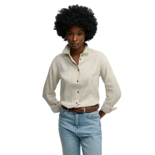 슈퍼드라이 프리미엄 Linen Slim 긴팔 셔츠 142785049