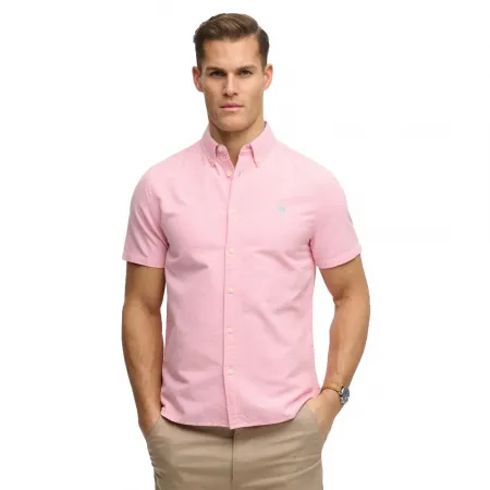 슈퍼드라이 Preppy Oxford 반팔 셔츠 142785079