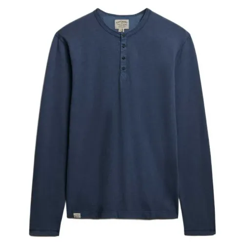 슈퍼드라이 Slub Grandad 긴팔 티셔츠 142785147