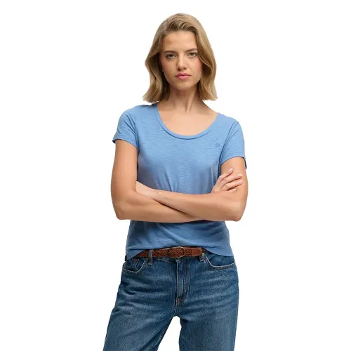 슈퍼드라이 스튜디오s Scoop Neck 반팔 티셔츠 142785164