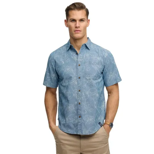 슈퍼드라이 빈티지 Loom 반팔 셔츠 142785253