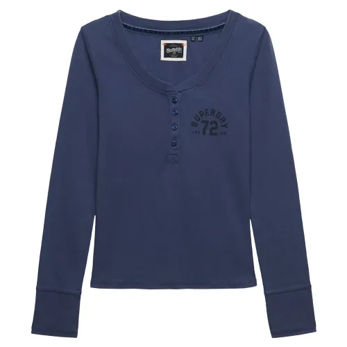 슈퍼드라이 Athletic Button 다운 긴팔 티셔츠 142797559