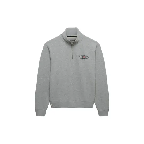 슈퍼드라이 Athletic 에센셜 그래픽 하프 지퍼 스웨터 142797579