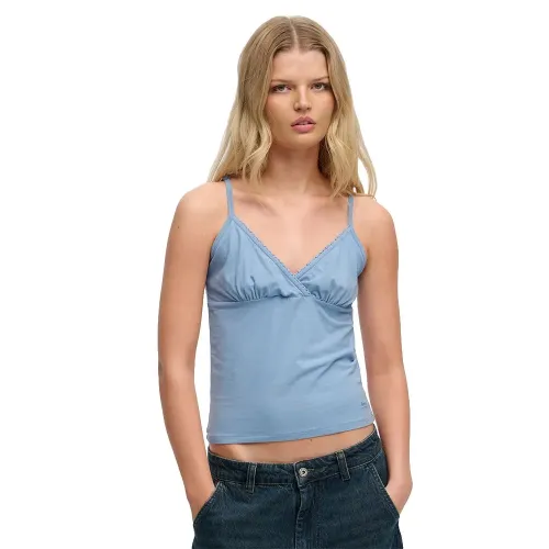 슈퍼드라이 Athletic 에센셜 레이스 Trim 나시 티셔츠 142797590