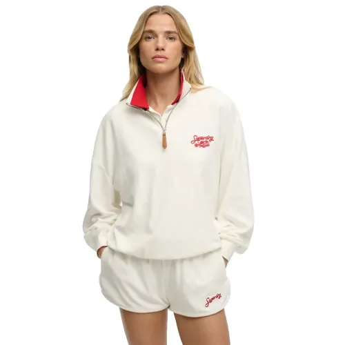 슈퍼드라이 Heritage Terry 하프 지퍼 스웨터 142797713