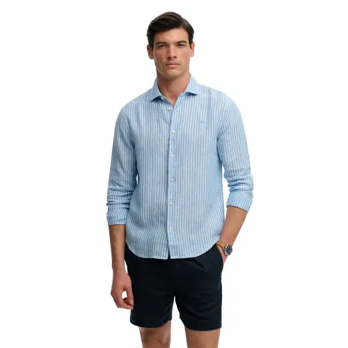 슈퍼드라이 Riviera Linen 긴팔 셔츠 142797822