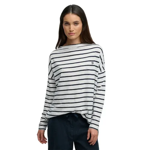 슈퍼드라이 스튜디오s Boat Neck Slub 긴팔 티셔츠 142797842