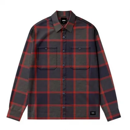 반스 Larkspur Plaid Flannel 긴팔 셔츠 142800567