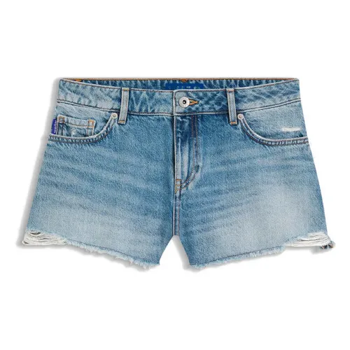 휴고 보스 Galimon BLUE 데님 반바지 142822882