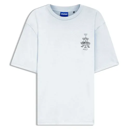 휴고 보스 Nucavo BLUE 반팔 티셔츠 142823077