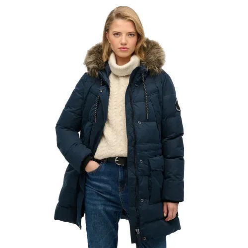 슈퍼드라이 Everest Mf 미드 Faux Fur Puffer 자켓 142824836