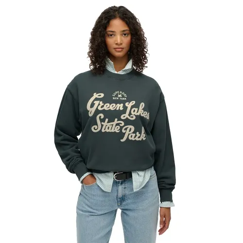 슈퍼드라이 Lo-Fi Outdoor 루즈 크루 스웨터 142824846