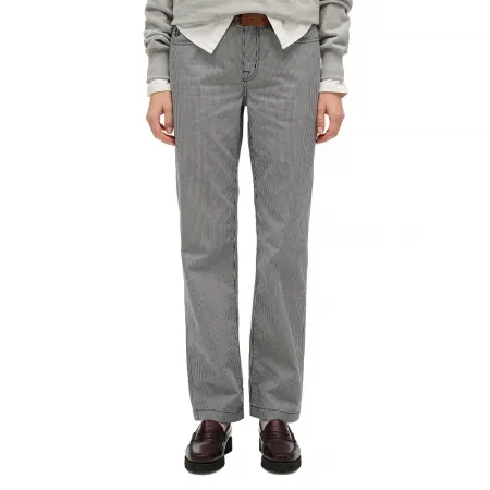 슈퍼드라이 Mid Rise Straight Stripe 바지 142824860