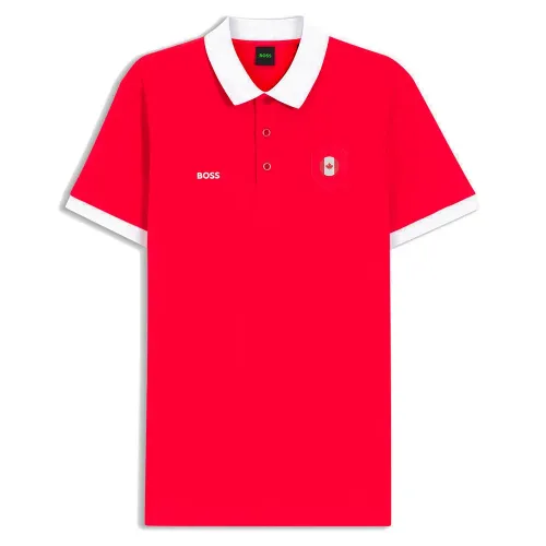 보스 BB BC Lux Paddy 반팔 폴로 셔츠 142850576