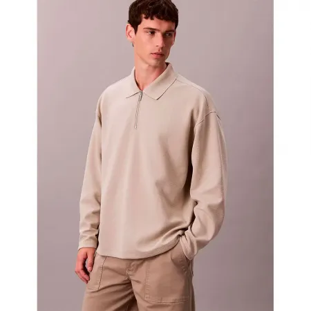 캘빈클라인 Crinkle Crepe 긴 소매 폴로 142869712