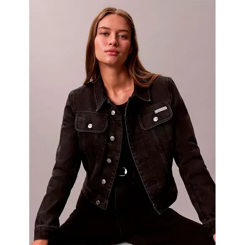 캘빈클라인 90S Cropeed 데님 자켓 142870992