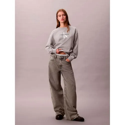 캘빈클라인 에센셜 Monogram French Terry 스웨터 142871114