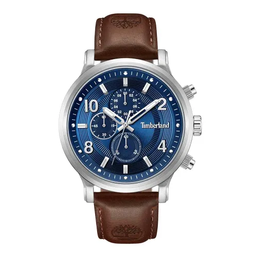 팀버랜드 Driscoll Stainless Steel Case Blue Dial Brown 레더 Strap 여성용 시계 142928754