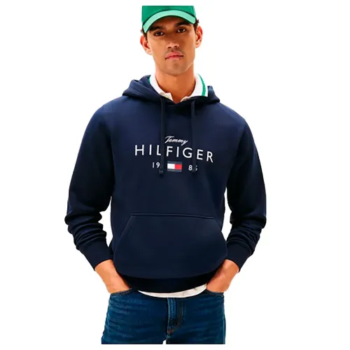 타미힐피거 로고 그래픽 후드티 142955289