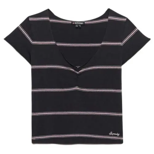 슈퍼드라이 Athletic 에센셜 Gathered Pattern 반팔 티셔츠 142979775