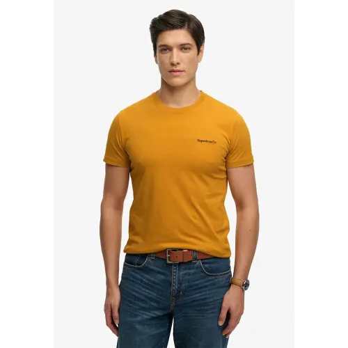 슈퍼드라이 에센셜 Company 로고 반팔 티셔츠 142979802