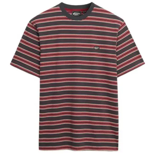 슈퍼드라이 오버핏 Stripe 반팔 티셔츠 142979843