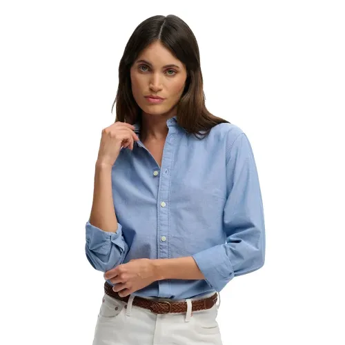 슈퍼드라이 슬림 Oxford 긴팔 셔츠 142979845