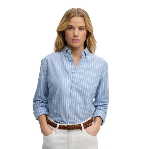 슈퍼드라이 슬림 Oxford 긴팔 셔츠 142979848