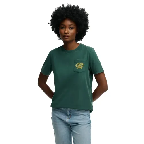 슈퍼드라이 빈티지 Prep 포켓 반팔 티셔츠 142979867