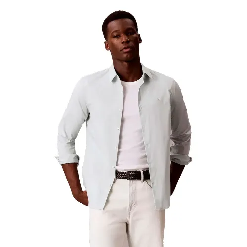 캘빈클라인 Solid Stretch Slim 핏 긴팔 셔츠 142981283