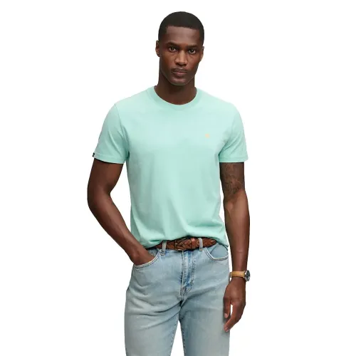 슈퍼드라이 에센셜 SDCO 로고 엠브로이더드 반팔 티셔츠 143015366