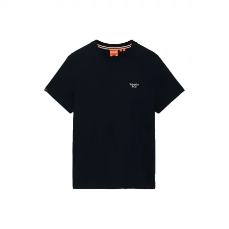 슈퍼드라이 에센셜 Serif Logo 엠브로이더드 반팔 티셔츠 143015368