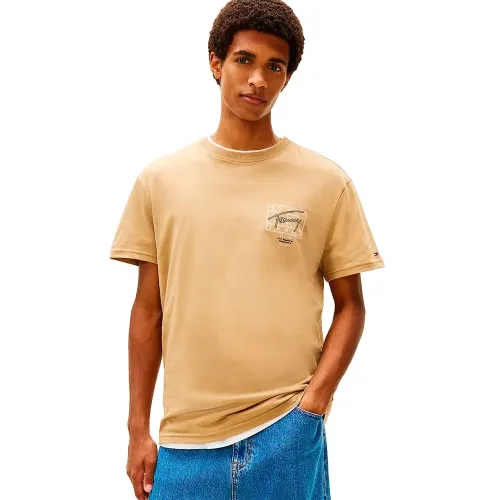 타미힐피거 Sign Spray 레귤러 핏 반팔 티셔츠 143022059