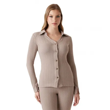 게스 W6RP18KD032 긴팔 하이넥 티셔츠 143030069