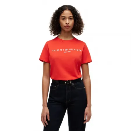 타미힐피거 Corp 로고 레귤러 핏 반팔 티셔츠 143038142